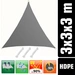 UV Sonnensegel 3x3x3 m HDPE Dreieck Sonnenschutz Überdachung Balkon Garten Grau UV Sonnensegel 3x3x3 m HDPE Dreieck Sonnenschutz Überdachung Balkon Garten Grau