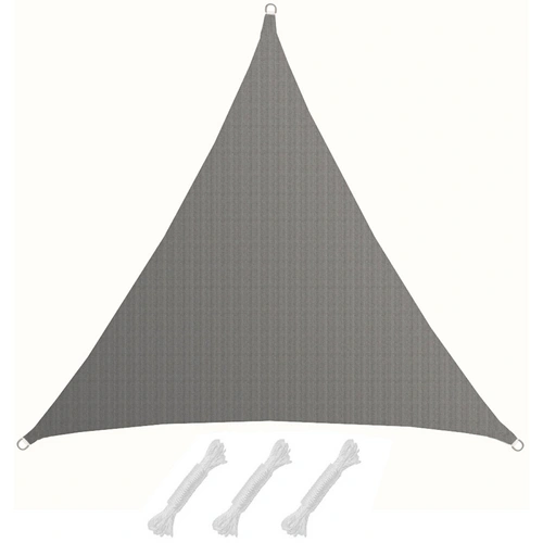 UV Sonnensegel 5x5x5 m HDPE Dreieck Sonnenschutz Überdachung Balkon Garten Grau UV Sonnensegel 5x5x5 m HDPE Dreieck Sonnenschutz Überdachung Balkon Garten Grau