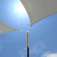 UV Sonnensegel 5x5x5 m HDPE Dreieck Sonnenschutz Überdachung Balkon Garten Grau UV Sonnensegel 5x5x5 m HDPE Dreieck Sonnenschutz Überdachung Balkon Garten Grau