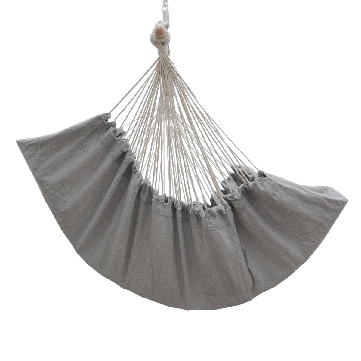 XXL Liege Hängesessel mit Seitenfach und Kissen 220x120cm Outdoor Hängematte