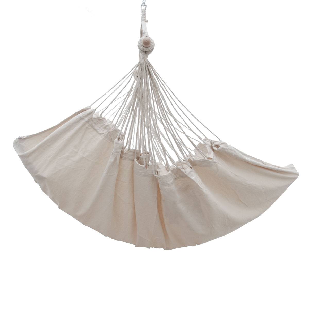 XXL Liege Hängesessel mit Seitenfach und Kissen - 220x120cm Outdoor Hängematte