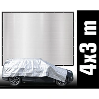 99% Schattennetz 3x4m Alu Sonnensegel Sonnenschutz Netz Hitzeschutz für Auto 99% Schattennetz 3x4m Alu Sonnensegel Sonnenschutz Netz Hitzeschutz für Auto