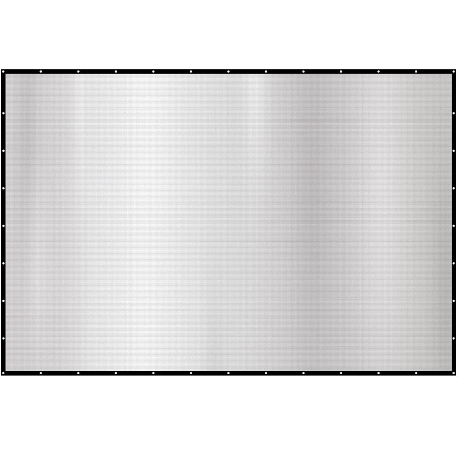 Blankes, gebürstetes silbernes rechteckiges Metallpanel mit schwarzem Rand und gleichmäßig verteilten Montagelöchern an den Kanten.