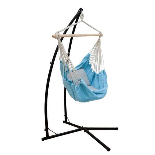 Hängestuhlgestell mit Hängesessel 215cm Metallgestell bis 120kg mit 2 Kissen Hängestuhlgestell mit Hängesessel 215cm Metallgestell bis 120kg mit 2 Kissen