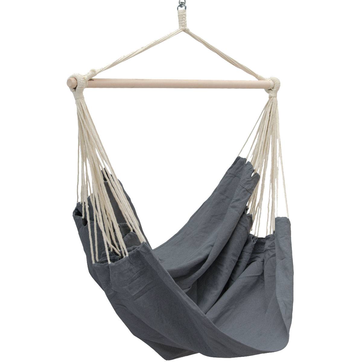 XXL Hängesessel für 2 Personen185x130 Hängestuhl bis 150kg Hängematte Baumwolle