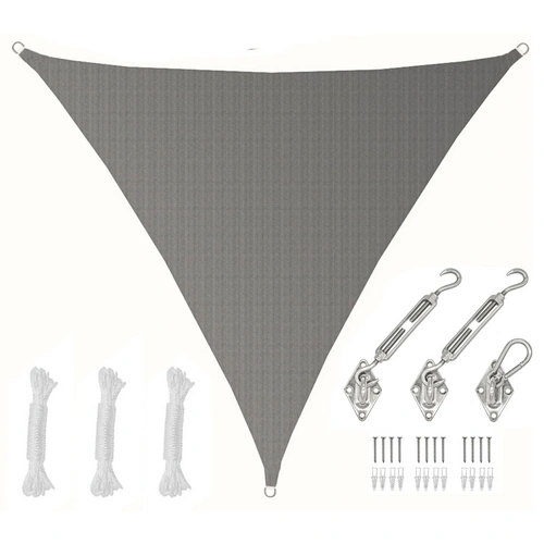 5x5x5 UV Sonnensegel Dreieckig Atmungsaktiv - Sonnenschutz Segel mit Befestigung 5x5x5 UV Sonnensegel Dreieckig Atmungsaktiv - Sonnenschutz Segel mit Befestigung
