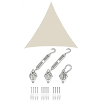 5x5x5 Sonnensegel Dreieckig Wasserdicht - Sonnenschutz Segel Set mit Befestigung 5x5x5 Sonnensegel Dreieckig Wasserdicht - Sonnenschutz Segel Set mit Befestigung