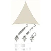 3x3x3 Sonnensegel Dreieckig Wasserdicht - Sonnenschutz Segel Set mit Befestigung 3x3x3 Sonnensegel Dreieckig Wasserdicht - Sonnenschutz Segel Set mit Befestigung