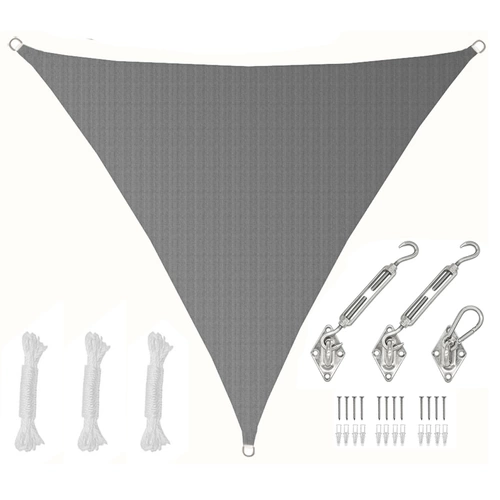 3x3x3 UV Sonnensegel Dreieckig Atmungsaktiv - Sonnenschutz Segel mit Befestigung 3x3x3 UV Sonnensegel Dreieckig Atmungsaktiv - Sonnenschutz Segel mit Befestigung