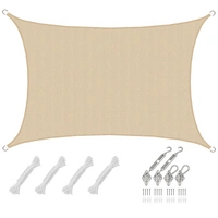 3x5 UV Sonnensegel Rechteckig Atmungsaktiv - Sonnenschutz Segel mit Befestigung 3x5 UV Sonnensegel Rechteckig Atmungsaktiv - Sonnenschutz Segel mit Befestigung