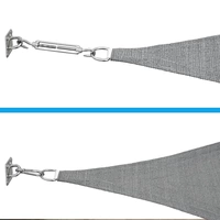 2,5x2,5x3,5 Sonnensegel Dreieckig Atmungsaktiv - Dreieck Segel mit Befestigung 2,5x2,5x3,5 Sonnensegel Dreieckig Atmungsaktiv - Dreieck Segel mit Befestigung