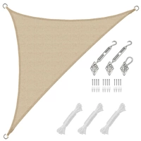 2,5x2,5x3,5 Sonnensegel Dreieckig Atmungsaktiv - Dreieck Segel mit Befestigung 2,5x2,5x3,5 Sonnensegel Dreieckig Atmungsaktiv - Dreieck Segel mit Befestigung