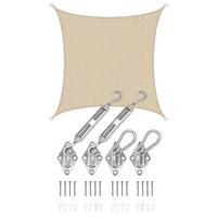 2x2 UV Sonnensegel Viereckig Atmungsaktiv - Sonnenschutz Segel mit Befestigung 2x2 UV Sonnensegel Viereckig Atmungsaktiv - Sonnenschutz Segel mit Befestigung