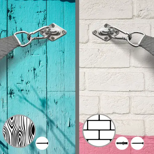 2x2 UV Sonnensegel Viereckig Atmungsaktiv - Sonnenschutz Segel mit Befestigung 2x2 UV Sonnensegel Viereckig Atmungsaktiv - Sonnenschutz Segel mit Befestigung