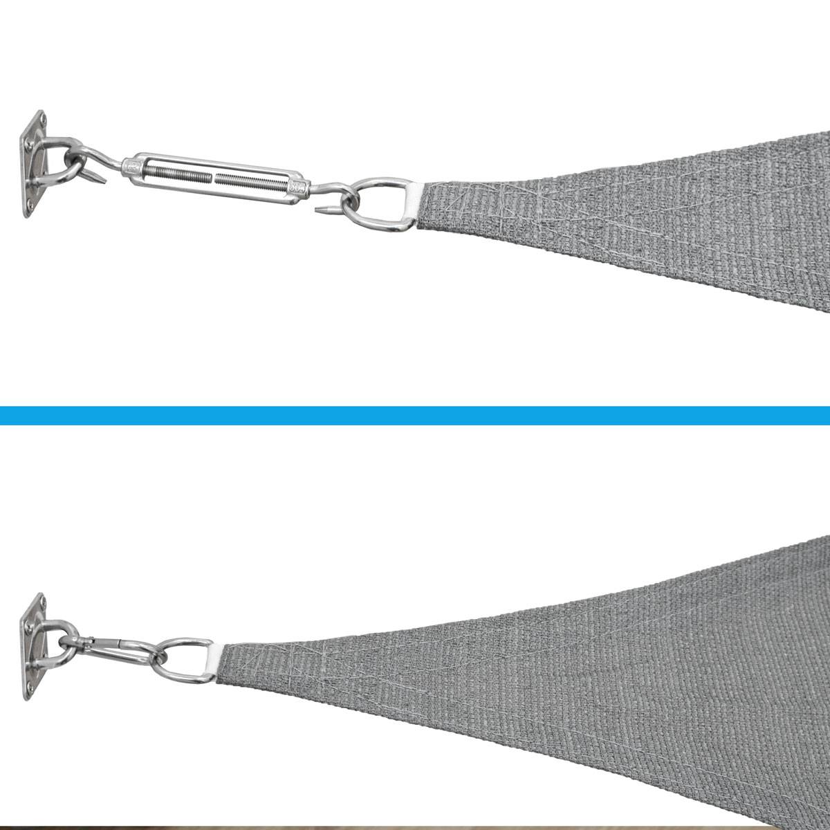 4,2x4,2x6 Sonnensegel Dreieckig Atmungsaktiv - Dreieck Segel mit Befestigung