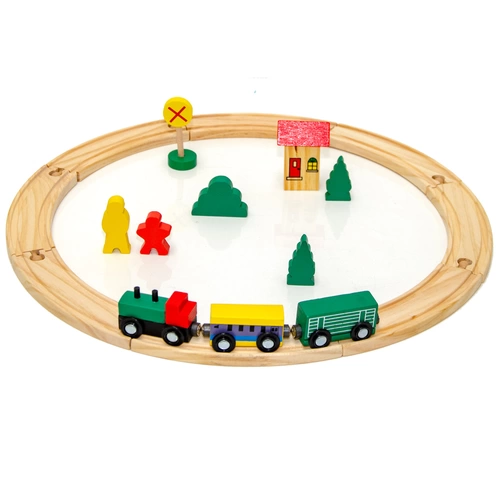19-teilige Holzeisenbahn Starter-Set Spielzeug-Eisenbahn Holzbahn Kinder-Bahn Zug Spiel-Set Holz 19-teilige Holzeisenbahn Starter-Set Spielzeug-Eisenbahn Holzbahn Kinder-Bahn Zug Spiel-Set Holz