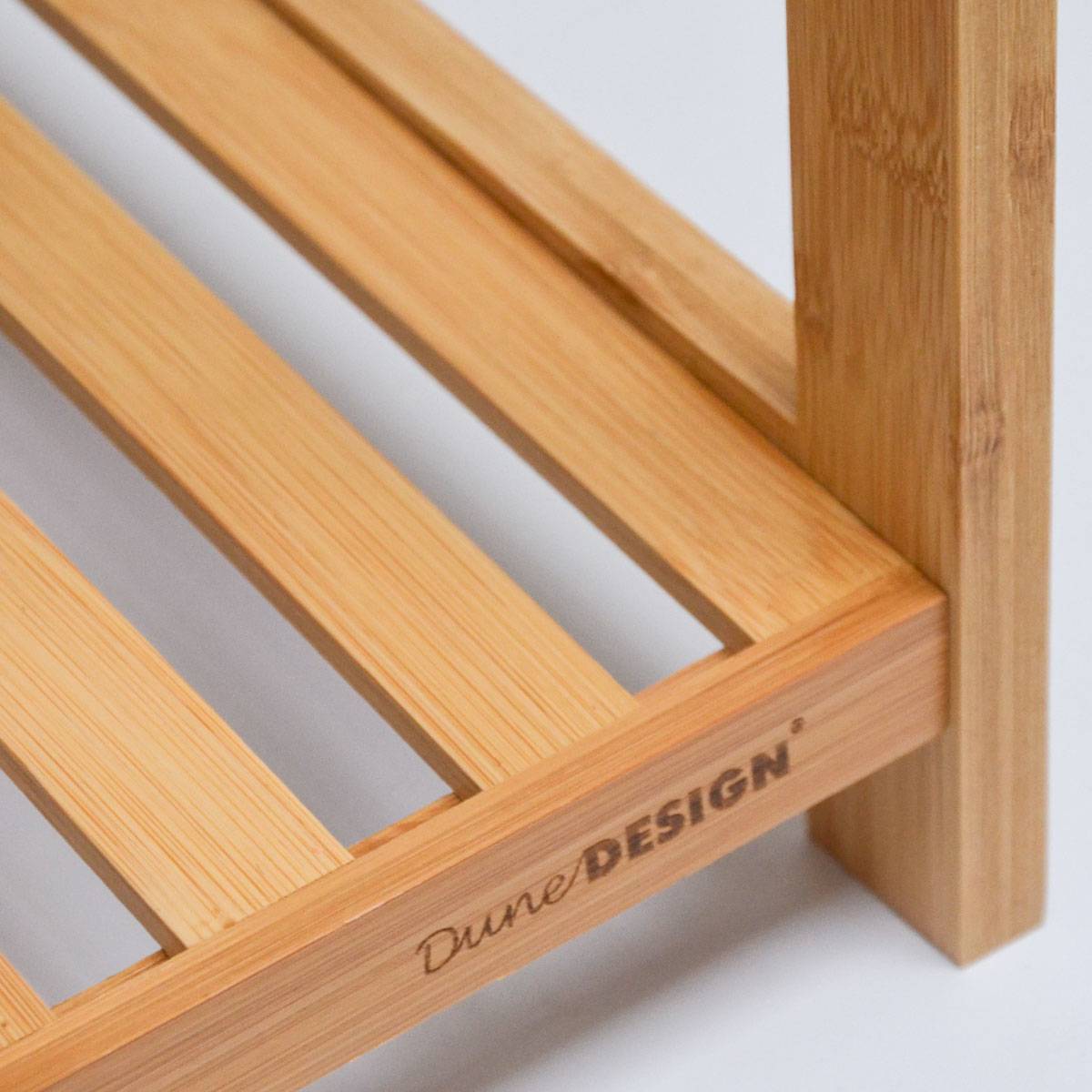 Badregal 83x38x40cm Bambus Holz Regal 3 Fächer Bad Badezimmer Standregal Küche