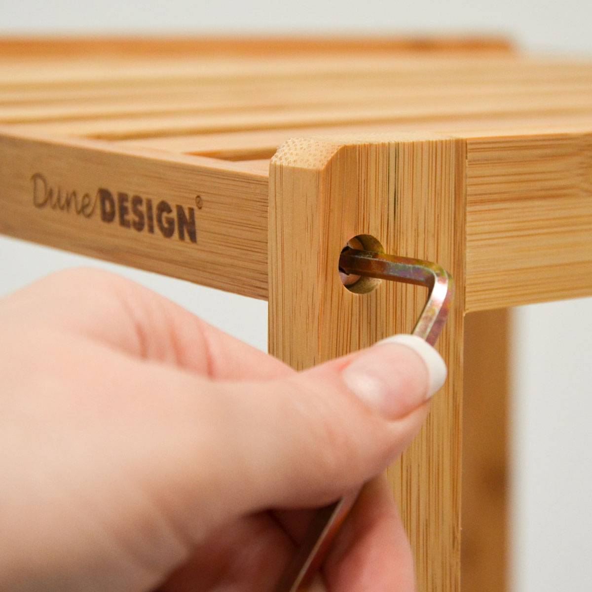 Badregal 83x38x40cm Bambus Holz Regal 3 Fächer Bad Badezimmer Standregal Küche