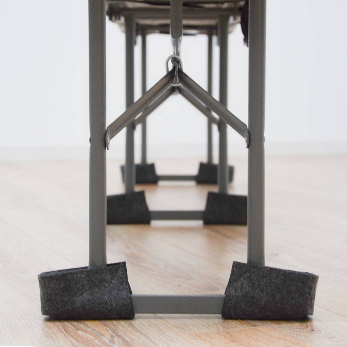 12 FILZ Bodenschoner für Bierzeltgarnitur Bierbank Füße Bodenschutz Filzgleiter