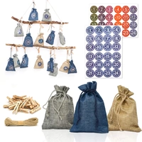 DIY Adventskalender zum Befüllen - 24 Geschenk Säckchen - Komplettes Bastelset DIY Adventskalender zum Befüllen - 24 Geschenk Säckchen - Komplettes Bastelset