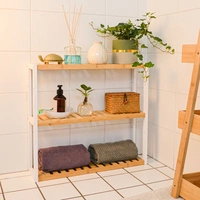 Bambus Wandregal - 60x54x15cm - Bad Küche Hängeregal Holz - Badregal Küchenregal Bambus Wandregal - 60x54x15cm - Bad Küche Hängeregal Holz - Badregal Küchenregal