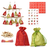 DIY Adventskalender zum Befüllen - 24 Geschenk Säckchen - Komplettes Bastelset DIY Adventskalender zum Befüllen - 24 Geschenk Säckchen - Komplettes Bastelset