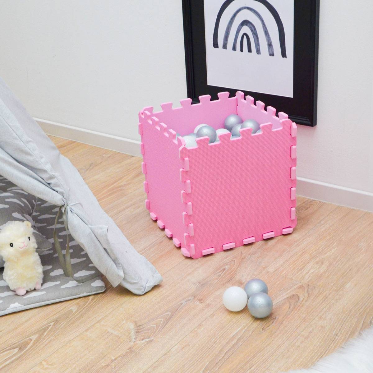 9 Teile Baby Kinder Puzzlematte ab Null - 30x30 Puzzle Spielmatte Krabbelmatte