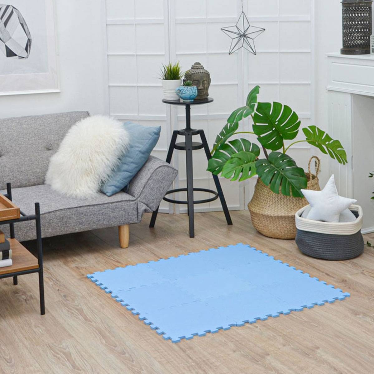 9 Teile Baby Kinder Puzzlematte ab Null - 30x30 Puzzle Spielmatte Krabbelmatte