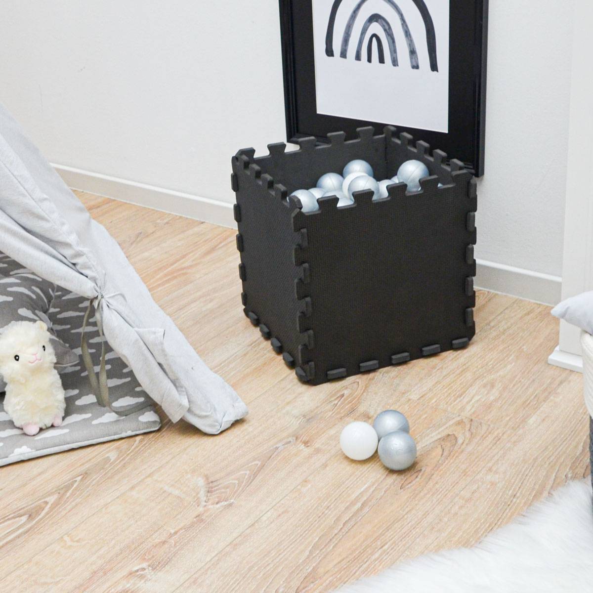 9 Teile Baby Kinder Puzzlematte ab Null - 30x30 Puzzle Spielmatte Krabbelmatte