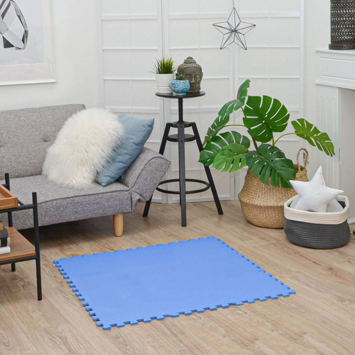 9 Teile Baby Kinder Puzzlematte ab Null - 30x30 Puzzle Spielmatte Krabbelmatte