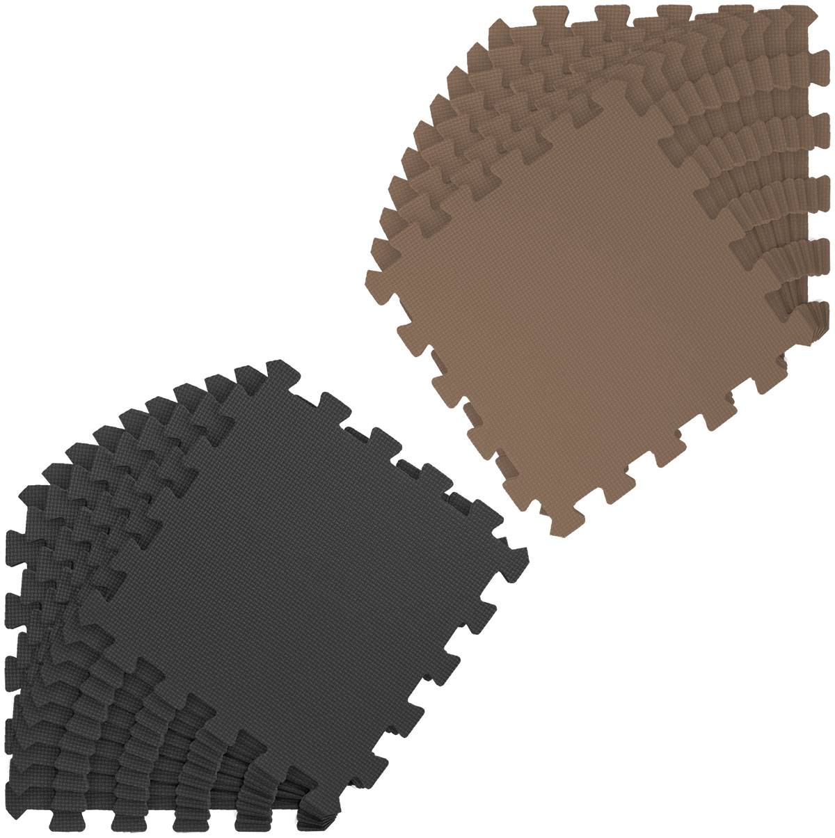 18 Teile Baby Kinder Puzzlematte ab Null - 30x30 Puzzle Spielmatte Krabbelmatte