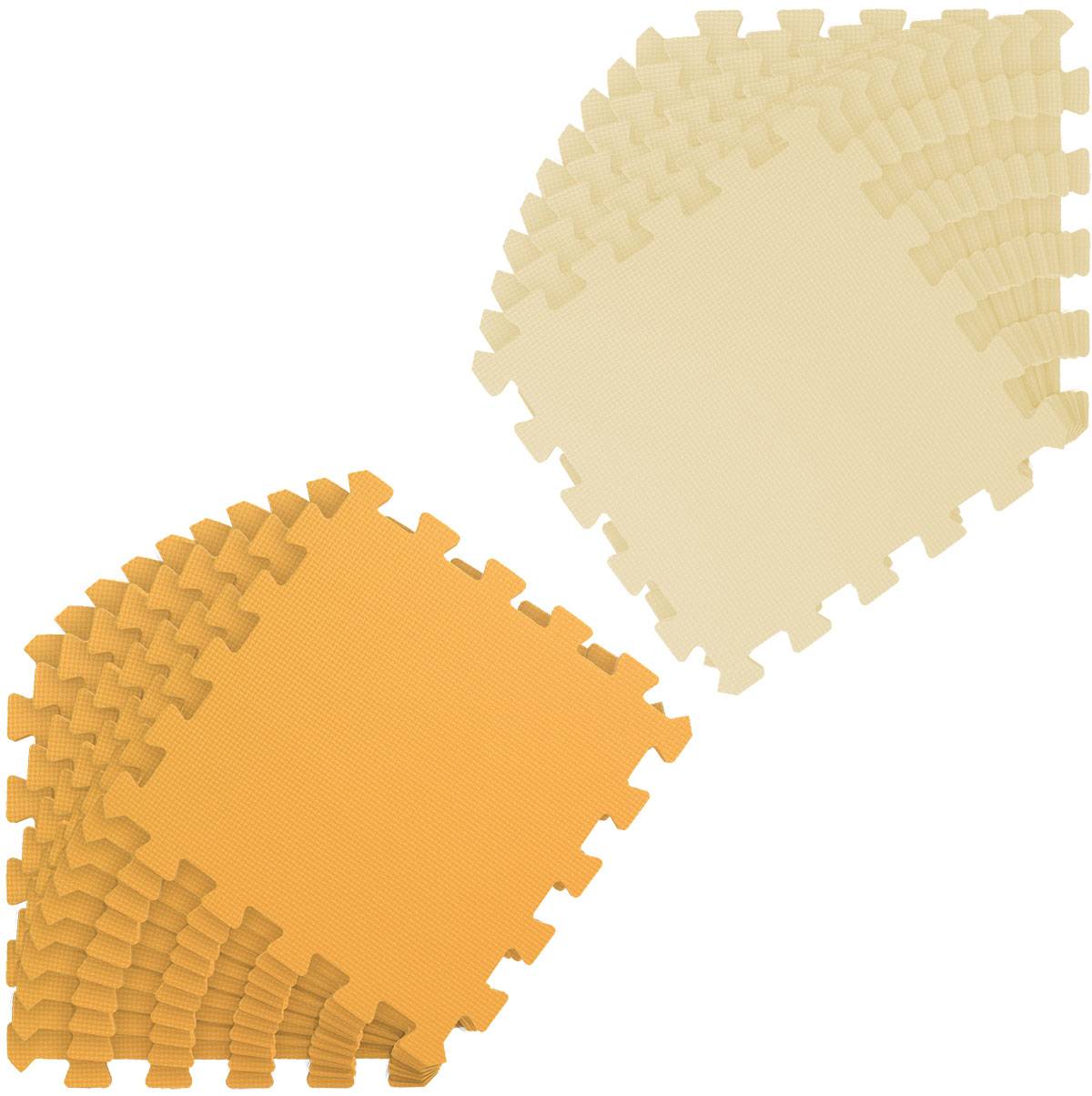 18 Teile Baby Kinder Puzzlematte ab Null - 30x30 Puzzle Spielmatte Krabbelmatte