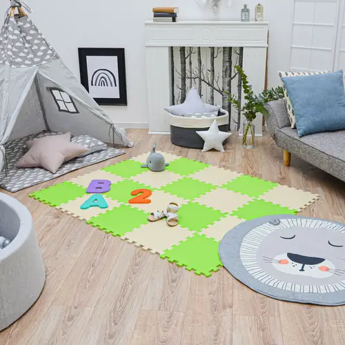 18 Teile Baby Kinder Puzzlematte ab Null - 30x30 Puzzle Spielmatte Krabbelmatte 18 Teile Baby Kinder Puzzlematte ab Null - 30x30 Puzzle Spielmatte Krabbelmatte