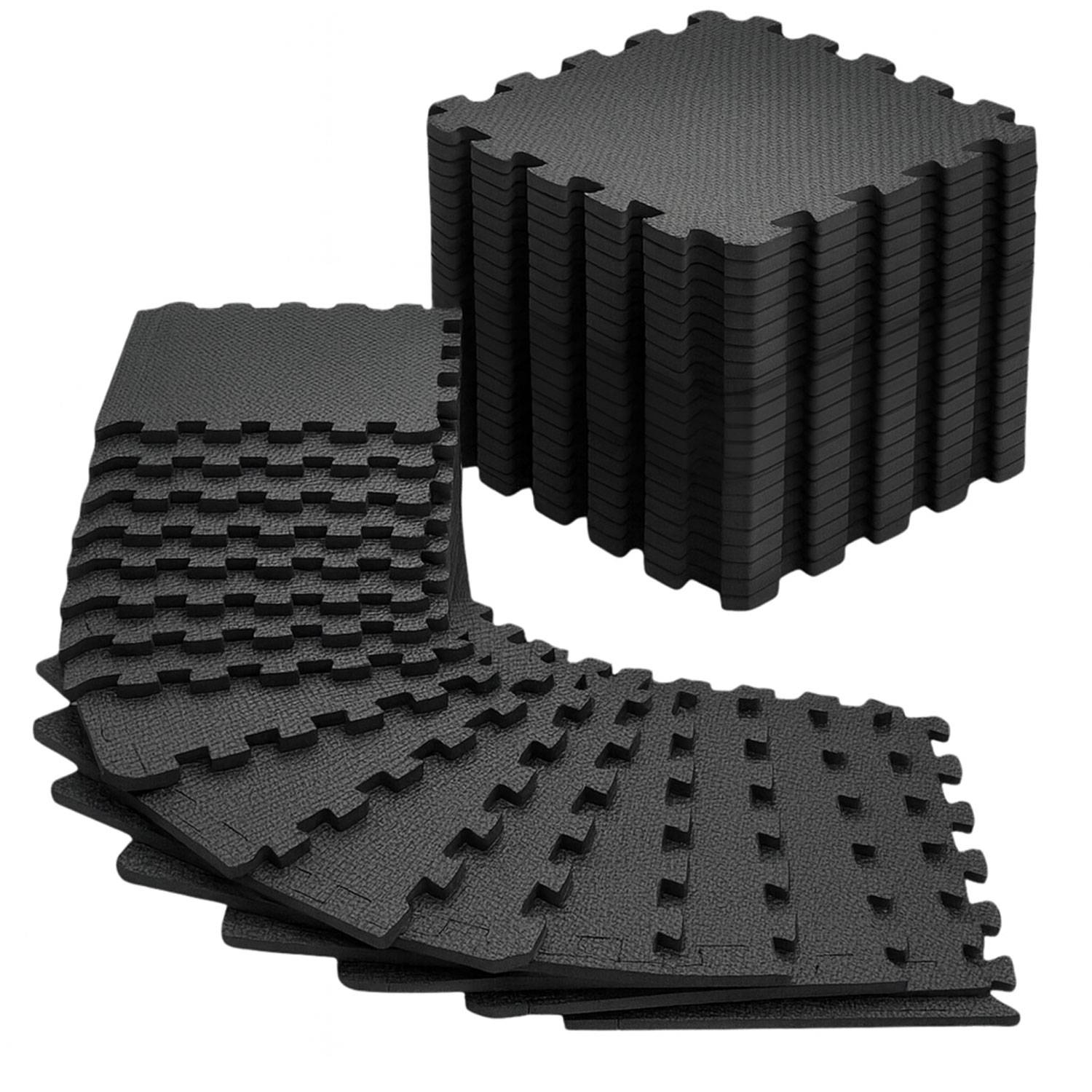 18x Fitness Bodenschutzmatte - 30x30 EVA Matte Sport Bodenmatte für Fitnessraum