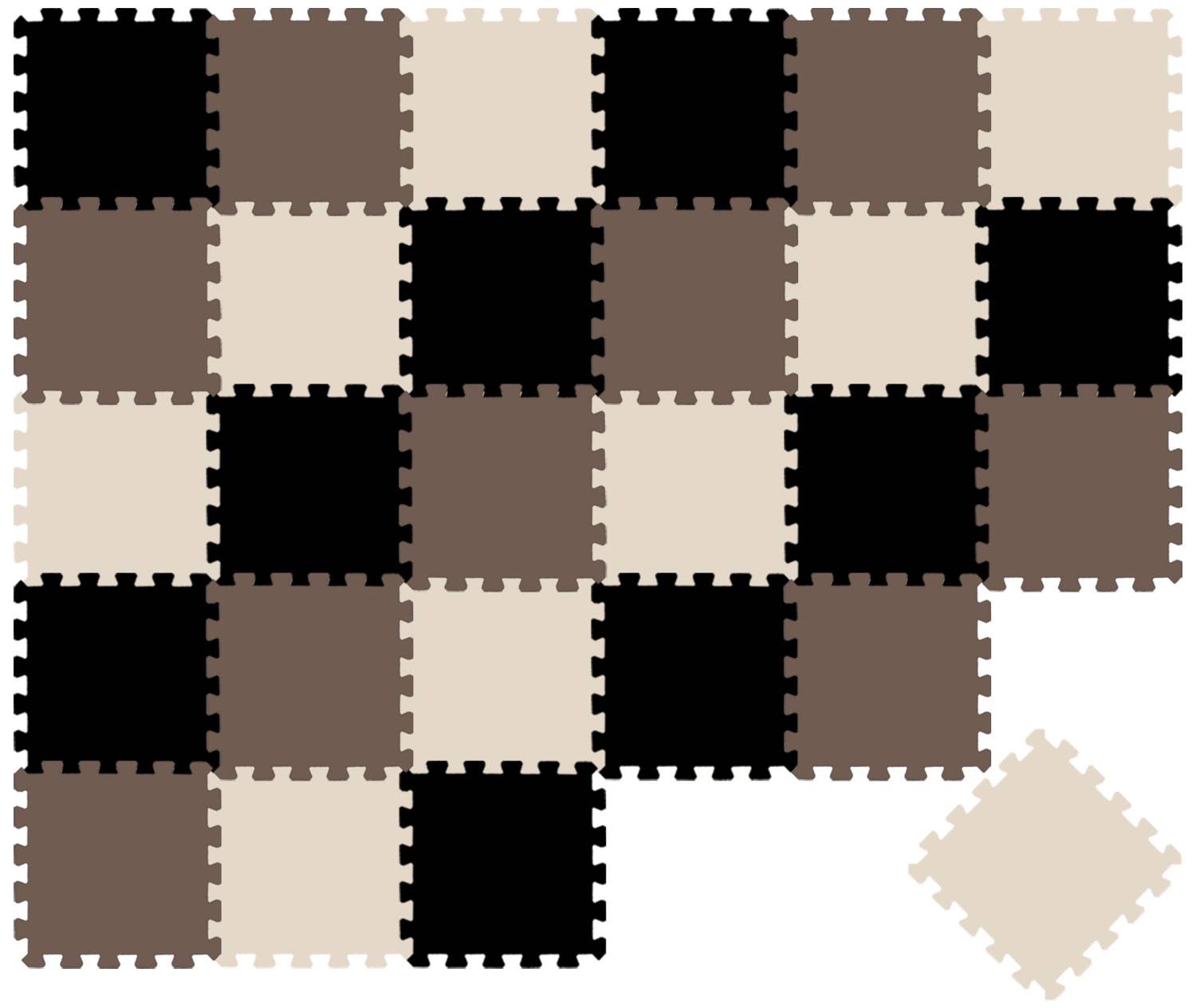 27 Teile Baby Kinder Puzzlematte ab Null - 30x30 Puzzle Spielmatte Krabbelmatte