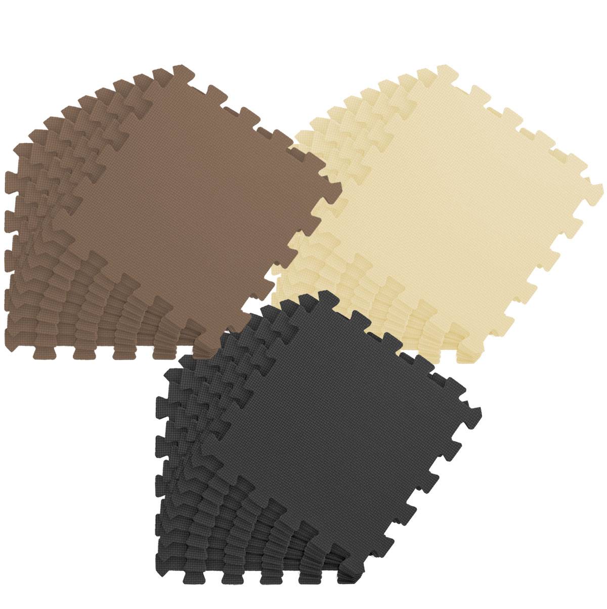 27 Teile Baby Kinder Puzzlematte ab Null - 30x30 Puzzle Spielmatte Krabbelmatte