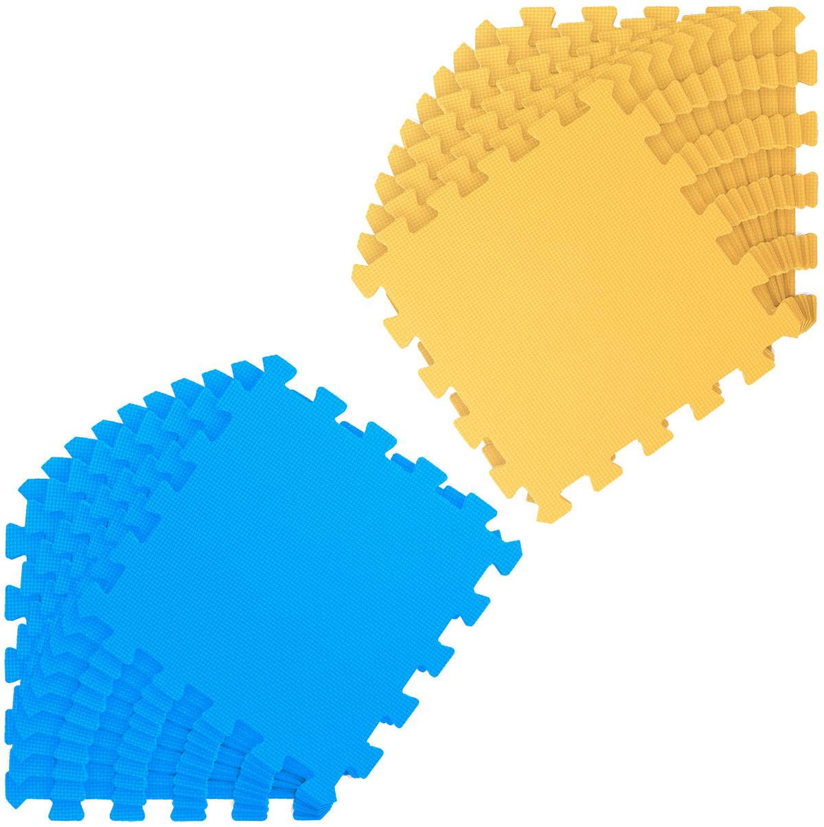 18 Teile Baby Kinder Puzzlematte ab Null - 30x30 Puzzle Spielmatte Krabbelmatte