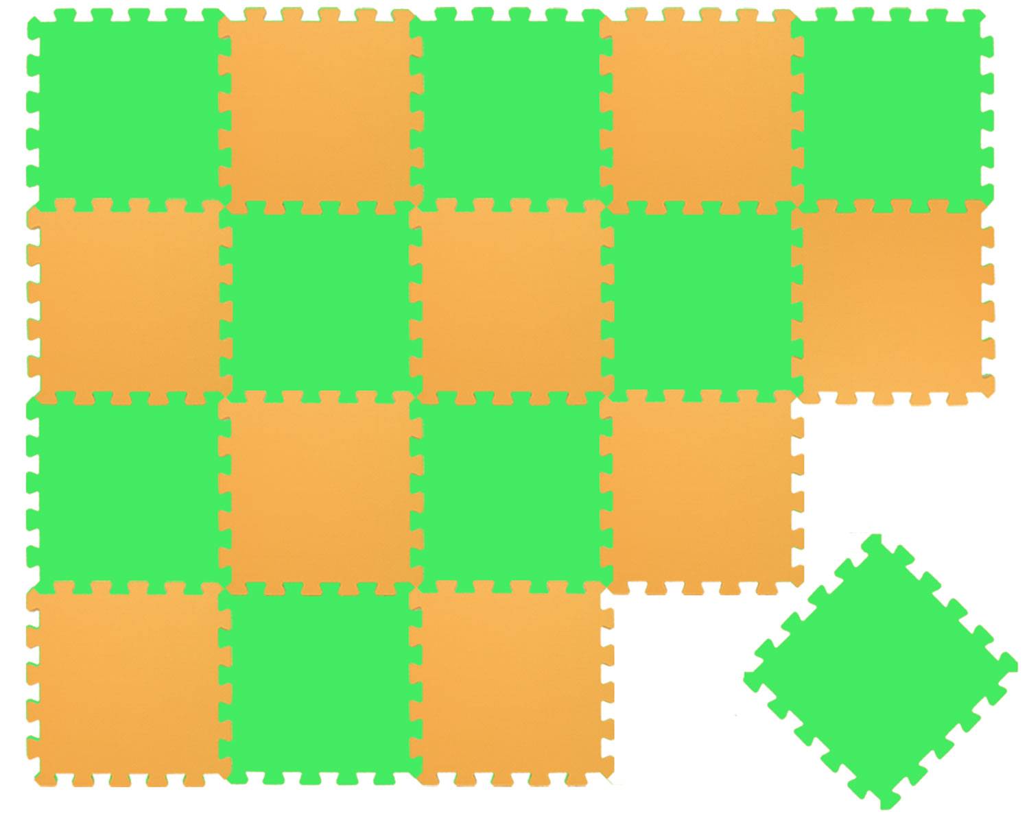 18 Teile Baby Kinder Puzzlematte ab Null - 30x30 Puzzle Spielmatte Krabbelmatte