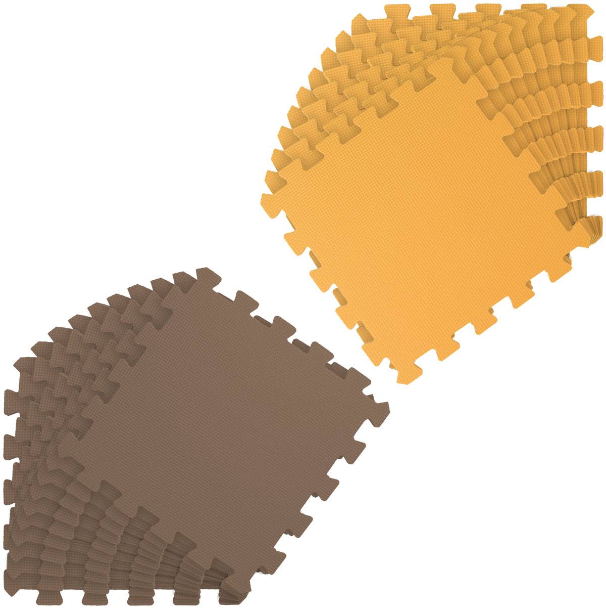 18 Teile Baby Kinder Puzzlematte ab Null - 30x30 Puzzle Spielmatte Krabbelmatte