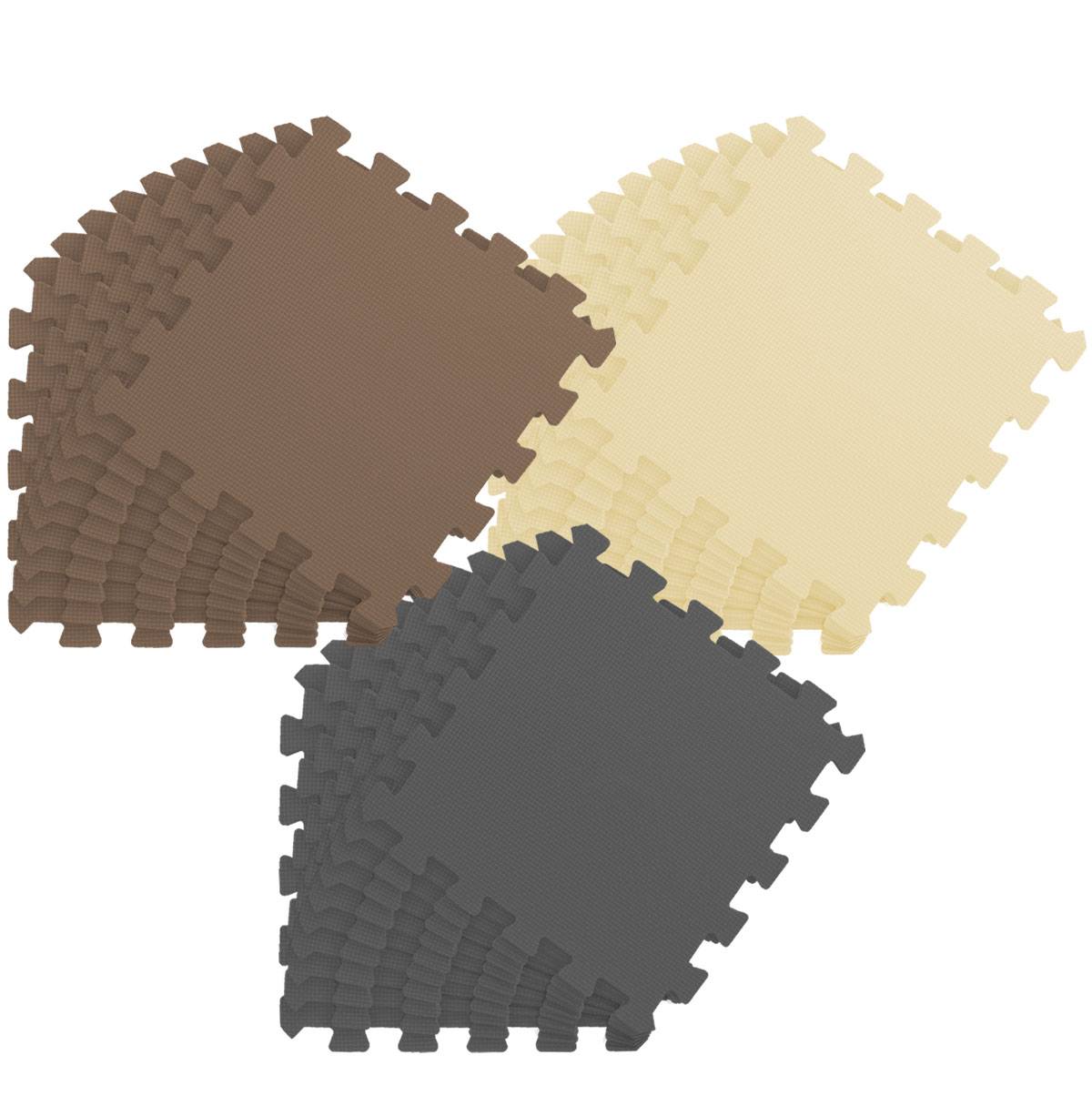 27 Teile Baby Kinder Puzzlematte ab Null - 30x30 Puzzle Spielmatte Krabbelmatte