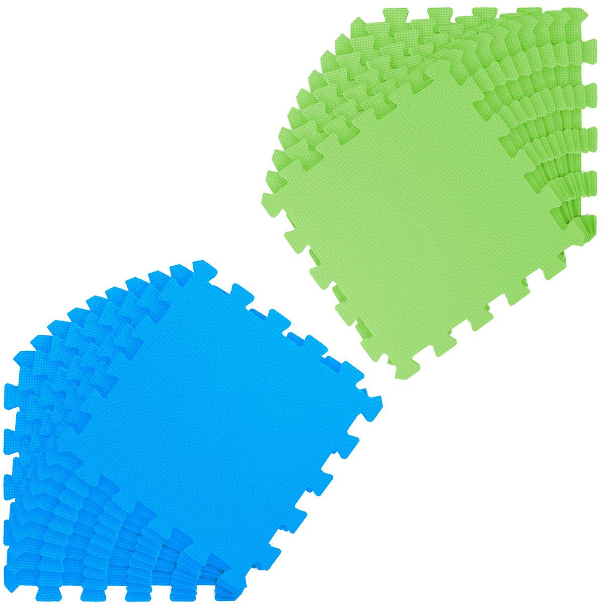 18 Teile Baby Kinder Puzzlematte ab Null - 30x30 Puzzle Spielmatte Krabbelmatte