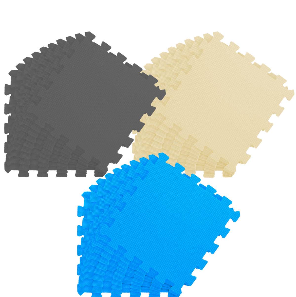 27 Teile Baby Kinder Puzzlematte ab Null - 30x30 Puzzle Spielmatte Krabbelmatte