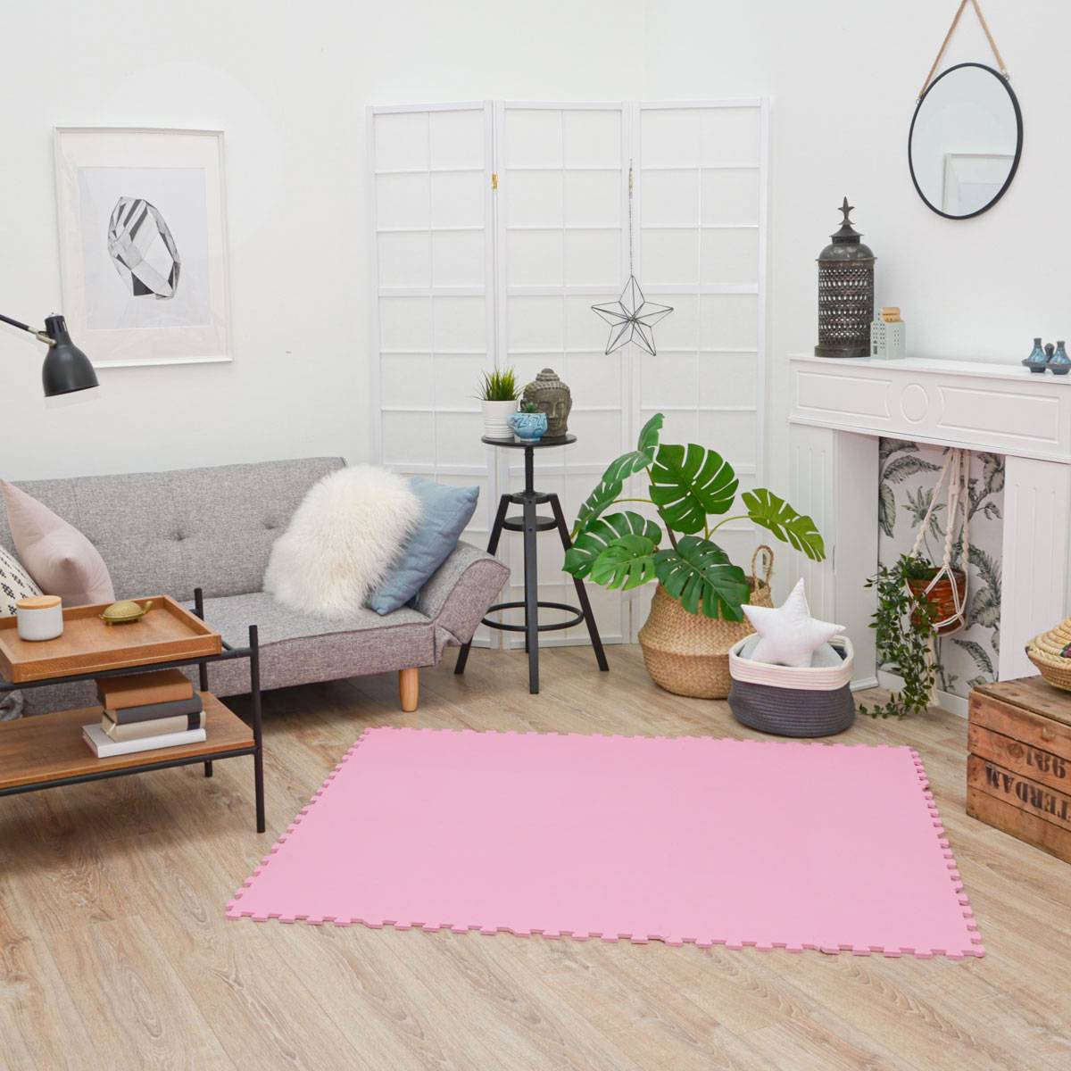 18 Teile Baby Kinder Puzzlematte ab Null - 30x30 Puzzle Spielmatte Krabbelmatte