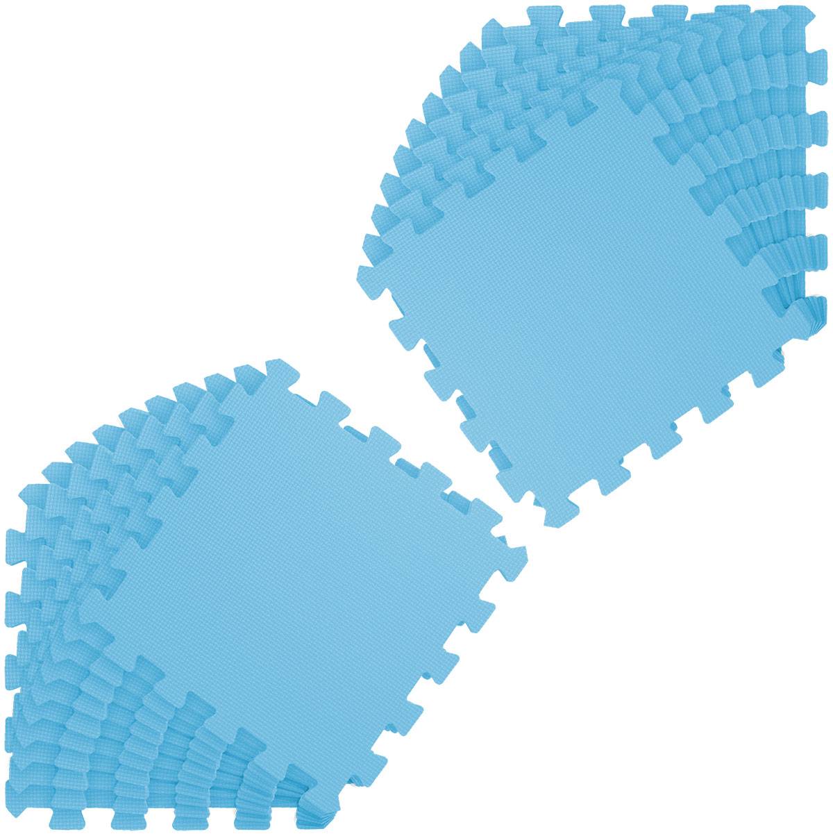 18 Teile Baby Kinder Puzzlematte ab Null - 30x30 Puzzle Spielmatte Krabbelmatte