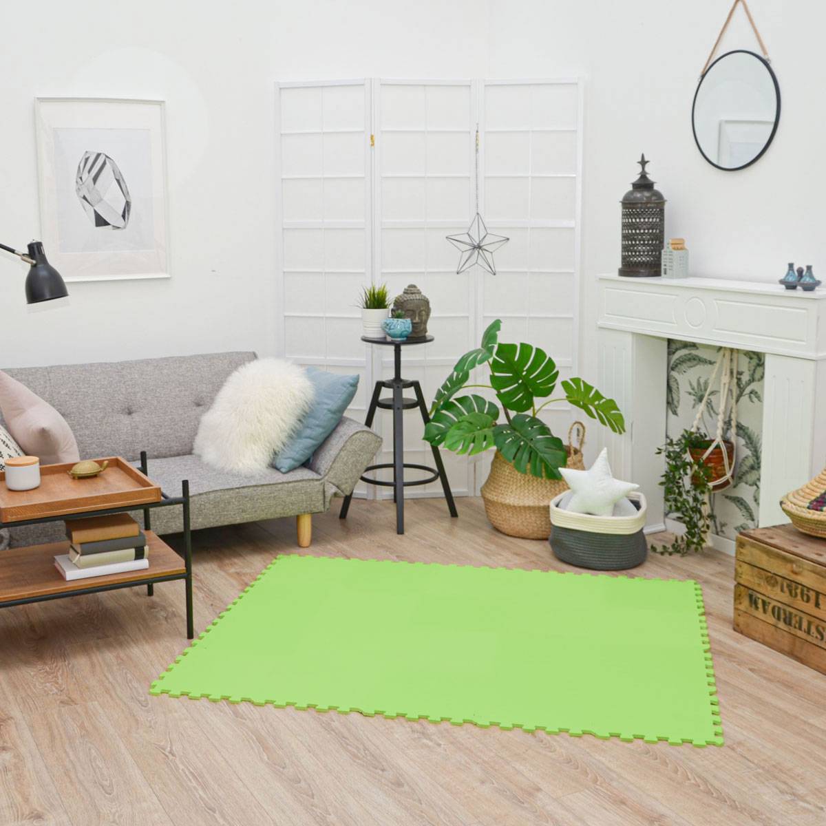 18 Teile Baby Kinder Puzzlematte ab Null - 30x30 Puzzle Spielmatte Krabbelmatte