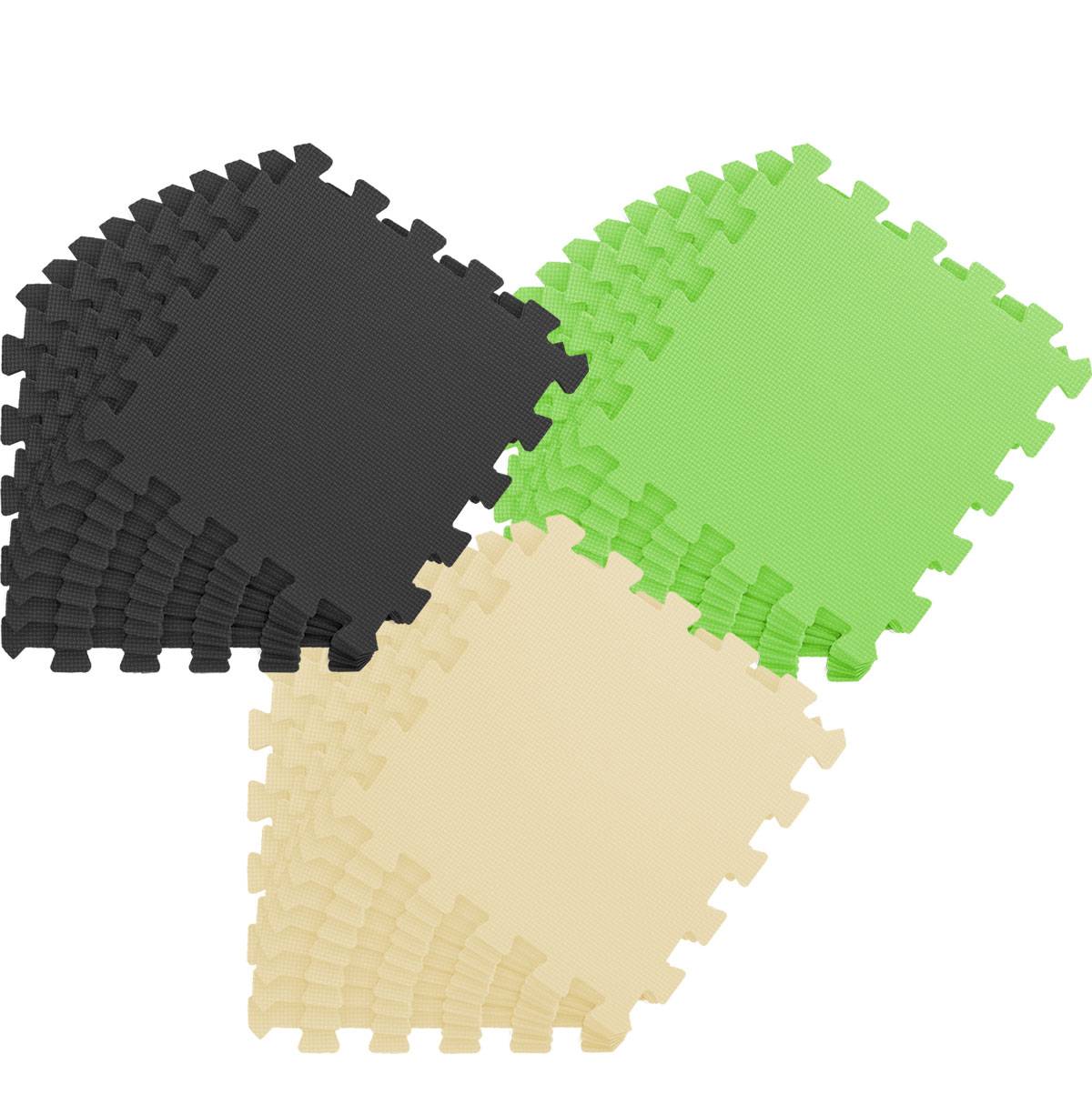 27 Teile Baby Kinder Puzzlematte ab Null - 30x30 Puzzle Spielmatte Krabbelmatte