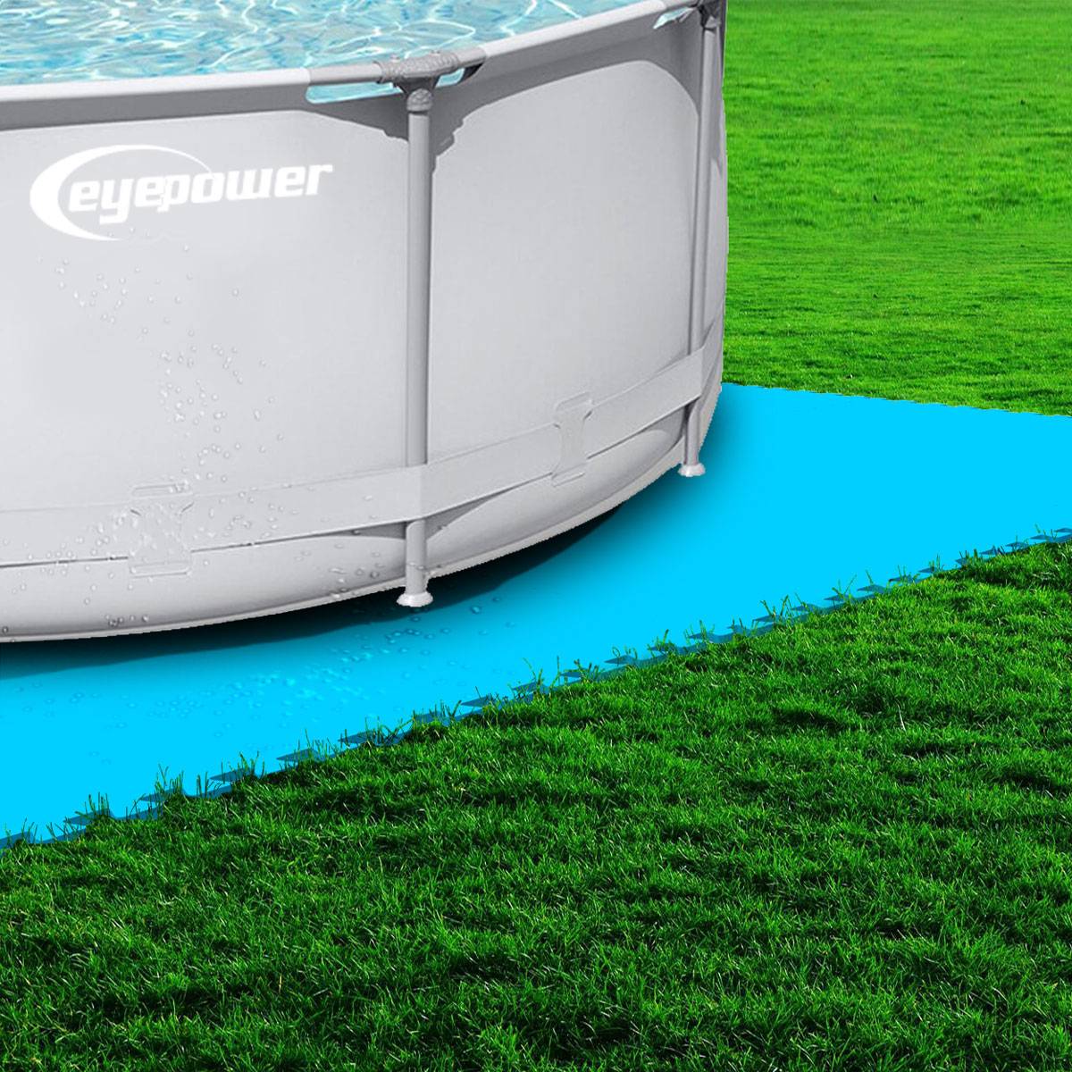 6,6 m² Poolunterlage - 28 EVA Matten 50x50 Pool Unterlage - Unterlegmatten Set