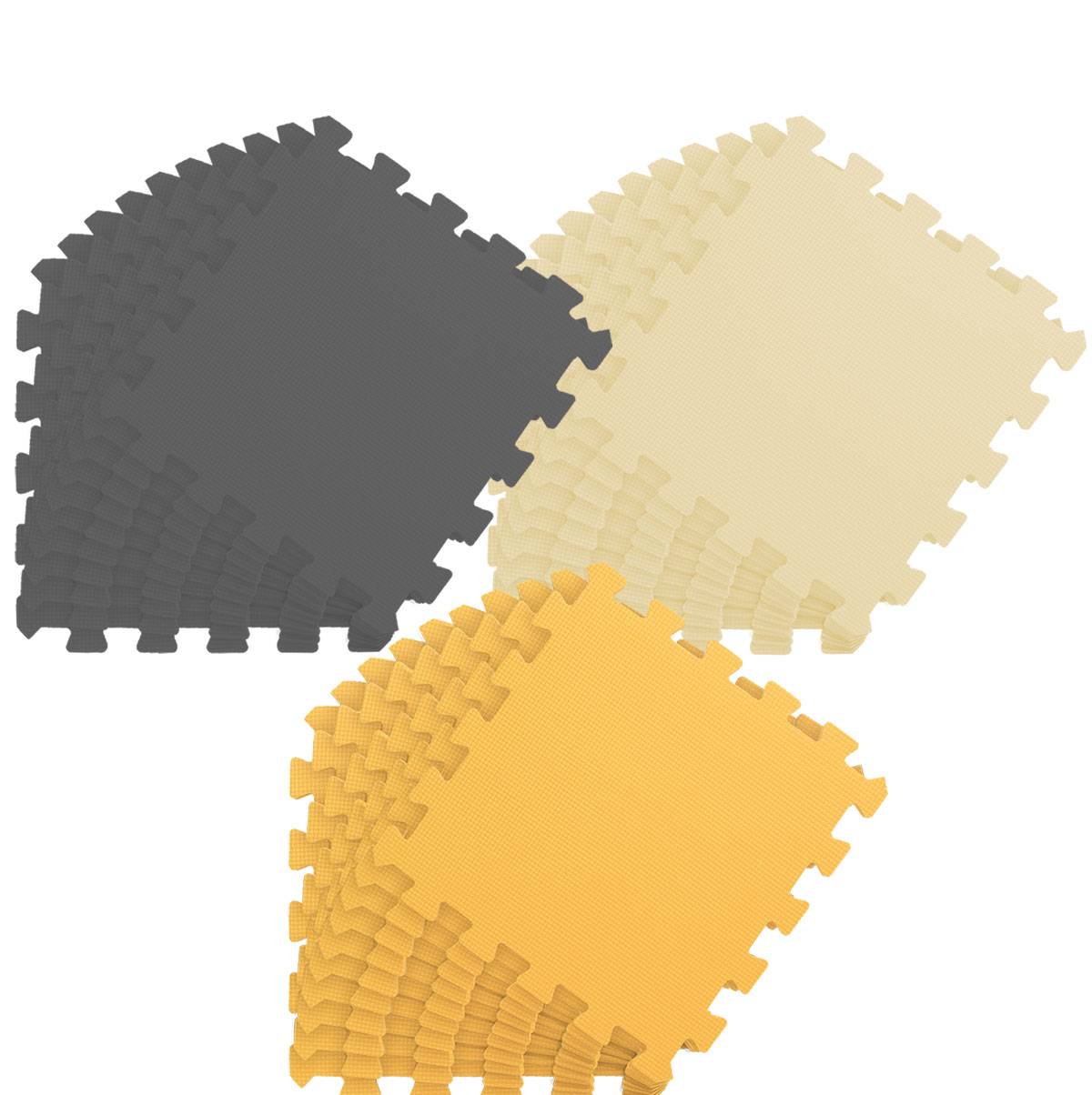 27 Teile Baby Kinder Puzzlematte ab Null - 30x30 Puzzle Spielmatte Krabbelmatte