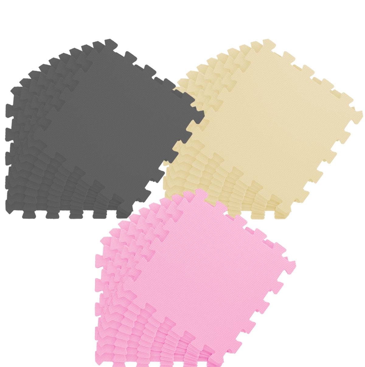 27 Teile Baby Kinder Puzzlematte ab Null - 30x30 Puzzle Spielmatte Krabbelmatte