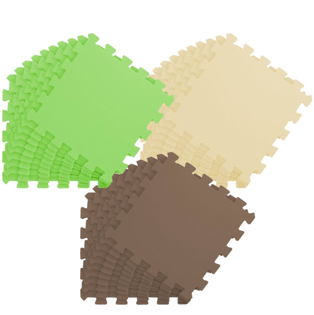 27 Teile Baby Kinder Puzzlematte ab Null - 30x30 Puzzle Spielmatte Krabbelmatte
